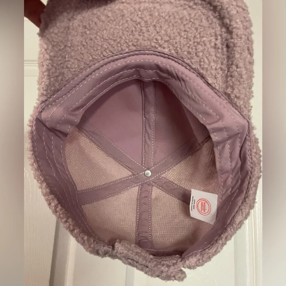 🔴 3/$12 Wonder Nation Girl’s Mauve Sherpa‎ Cap! NWT!